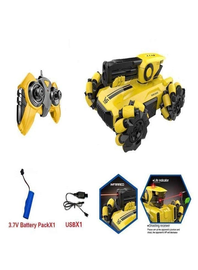 RAHU Remote Controllers 2.4ghz Battle Tank Infrared Remote Control Car Toys Monster Control Shooting Tank Game Set - 2 Piece Set - Image 4